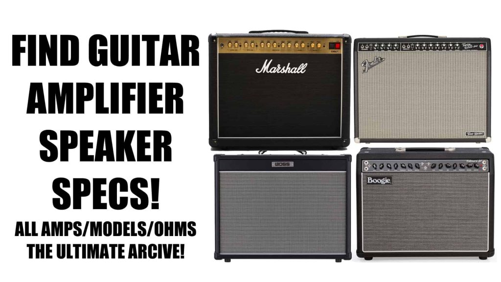 Guitar Speaker by Amplifier, Size, and OHM Rating Speaker Info