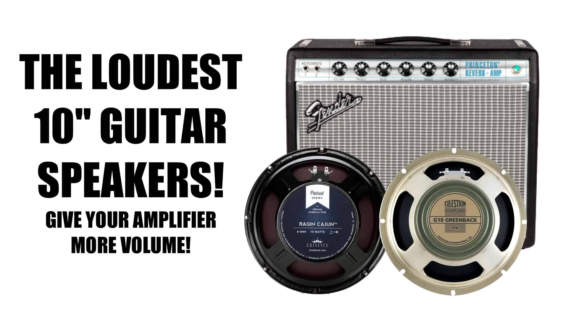The Loudest 10" Guitar Speakers