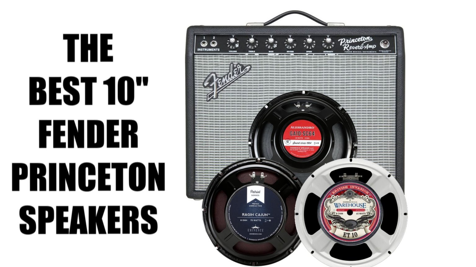 The Best Fender Princeton Reverb Speakers Guitar Speaker Guide